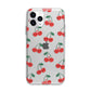 Cherry Apple iPhone 11 Pro in Silver with Bumper Case