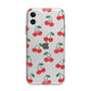 Cherry Apple iPhone 11 in White with Bumper Case