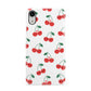 Cherry Apple iPhone XR White 3D Snap Case