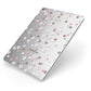 Cherry Blossom with Name Apple iPad Case on Silver iPad Side View