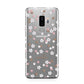 Cherry Blossom with Name Samsung Galaxy S9 Plus Case on Silver phone