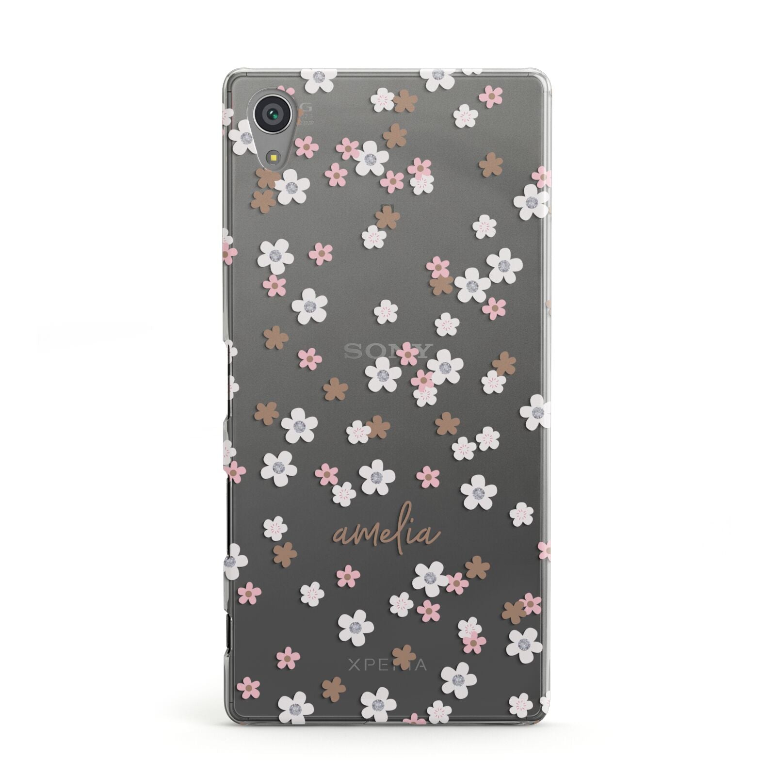 Cherry Blossom with Name Sony Xperia Case