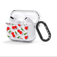 Cherry Pattern AirPods Clear Case 3rd Gen Side Image