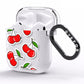 Cherry Pattern AirPods Clear Case Side Image
