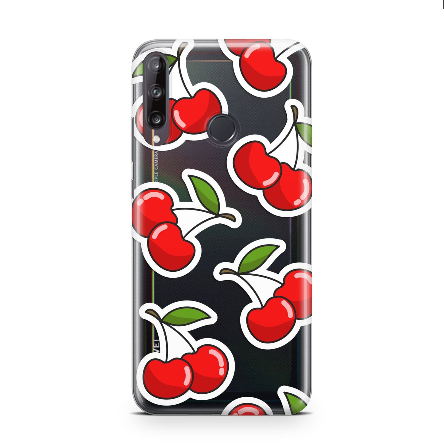 Cherry Pattern Huawei P40 Lite E Phone Case