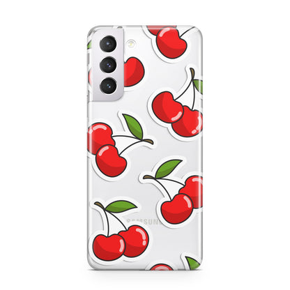 Cherry Pattern Samsung S21 Case