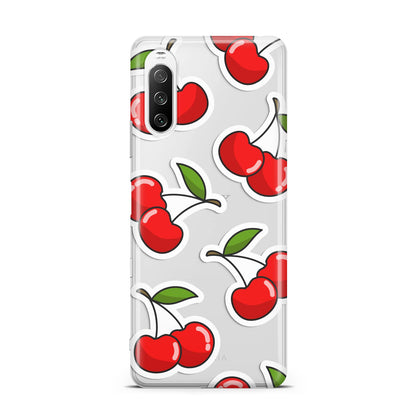 Cherry Pattern Sony Xperia 10 III Case
