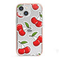 Cherry Pattern iPhone 13 Mini TPU Impact Case with Pink Edges