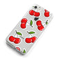 Cherry Pattern iPhone 8 Bumper Case on Silver iPhone Alternative Image
