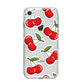 Cherry Pattern iPhone 8 Bumper Case on Silver iPhone