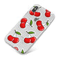 Cherry Pattern iPhone X Bumper Case on Silver iPhone