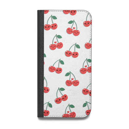 Cherry Vegan Leather Flip Samsung Case