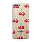Cherry and Stripes with Name Huawei Y6 2018