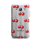 Cherry and Stripes with Name Samsung Galaxy J1 2015 Case
