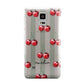 Cherry and Stripes with Name Samsung Galaxy Note 4 Case