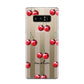 Cherry and Stripes with Name Samsung Galaxy Note 8 Case