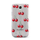 Cherry and Stripes with Name Samsung Galaxy S4 Mini Case