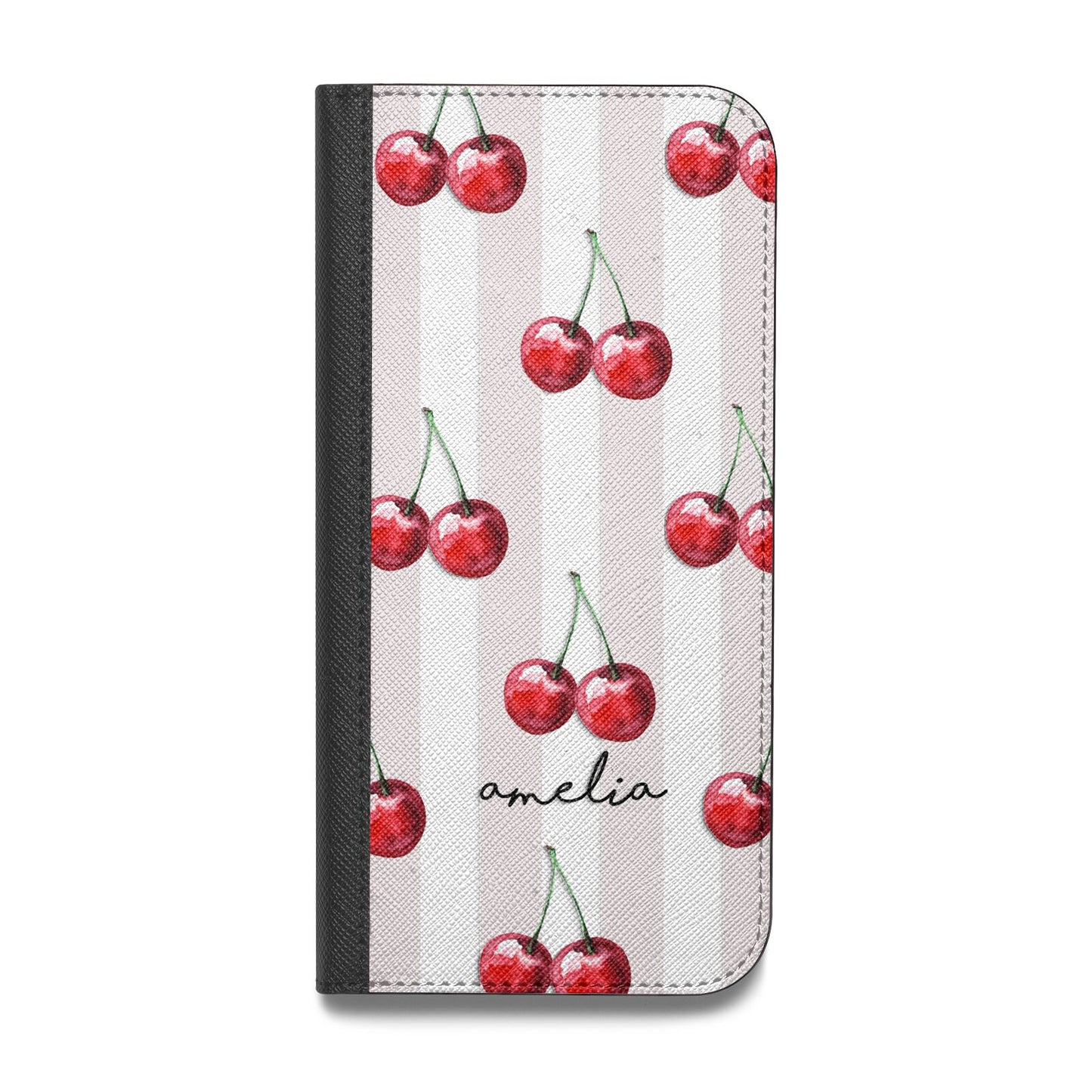 Happy Cherry Vegan Leather Flip Samsung Case – Dyefor