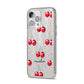 Cherry and Stripes with Name iPhone 14 Pro Max Glitter Tough Case Silver Angled Image