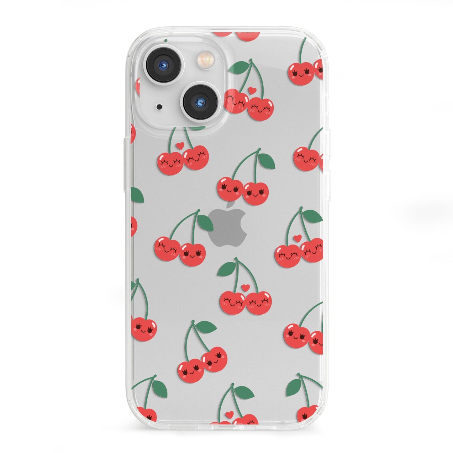 Cherry iPhone 13 Mini Clear Bumper Case