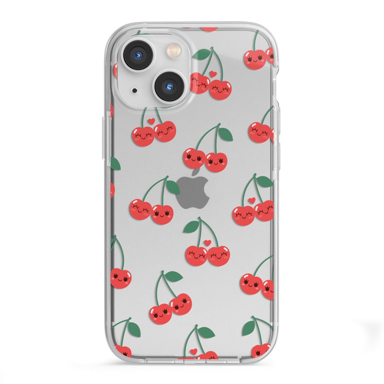 Cherry iPhone 13 Mini TPU Impact Case with White Edges