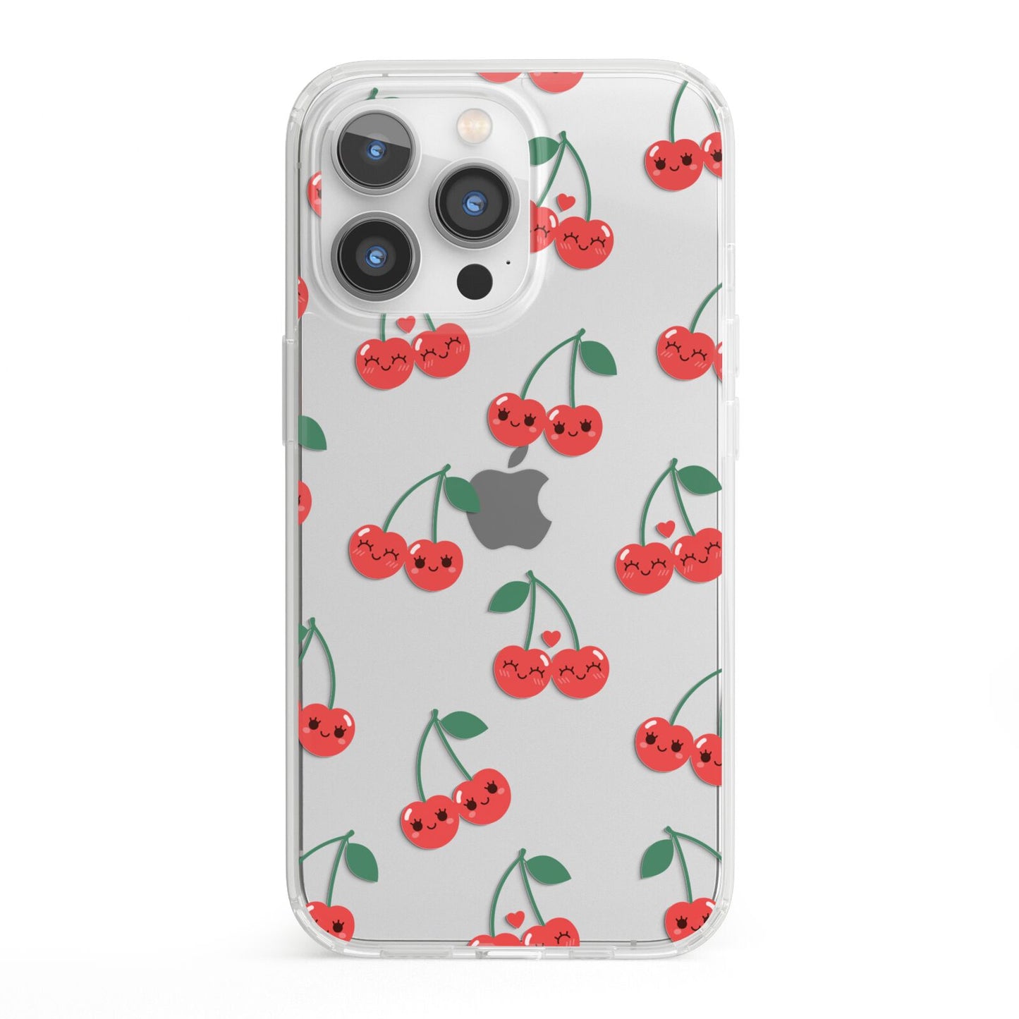 Cherry iPhone 13 Pro Clear Bumper Case