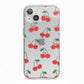 Cherry iPhone 13 TPU Impact Case with White Edges