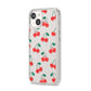 Cherry iPhone 14 Clear Tough Case Starlight Angled Image