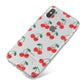 Cherry iPhone X Bumper Case on Silver iPhone