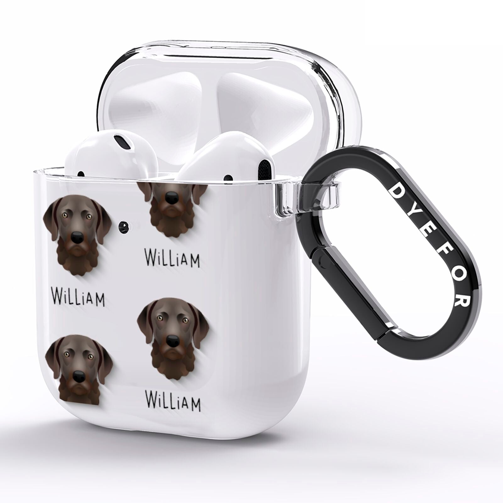 Chesapeake Bay Retriever Icon with Name AirPods Clear Case Side Image