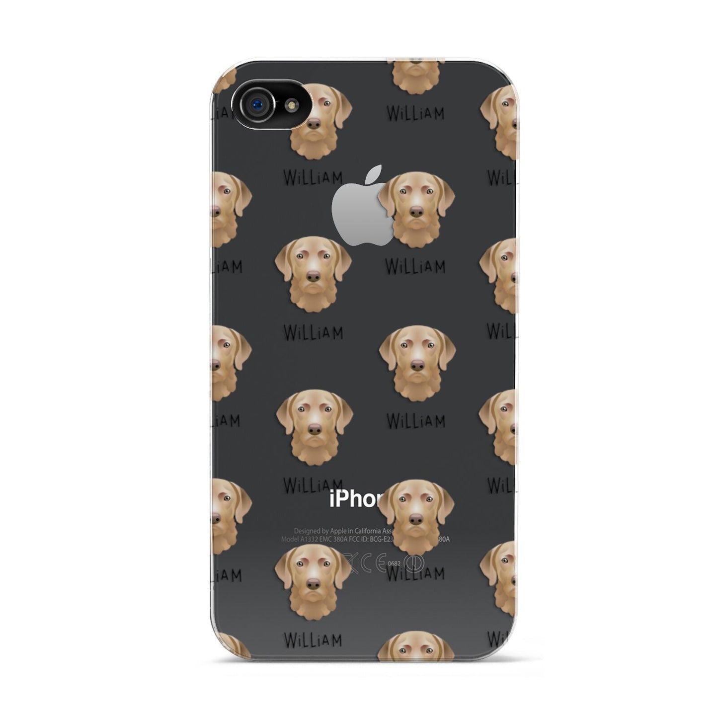 Chesapeake Bay Retriever Icon with Name Apple iPhone 4s Case