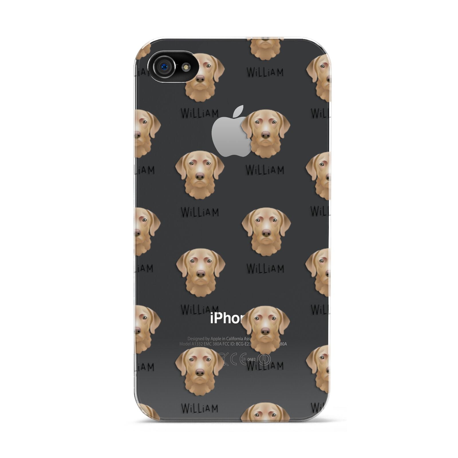 Chesapeake Bay Retriever Icon with Name Apple iPhone 4s Case