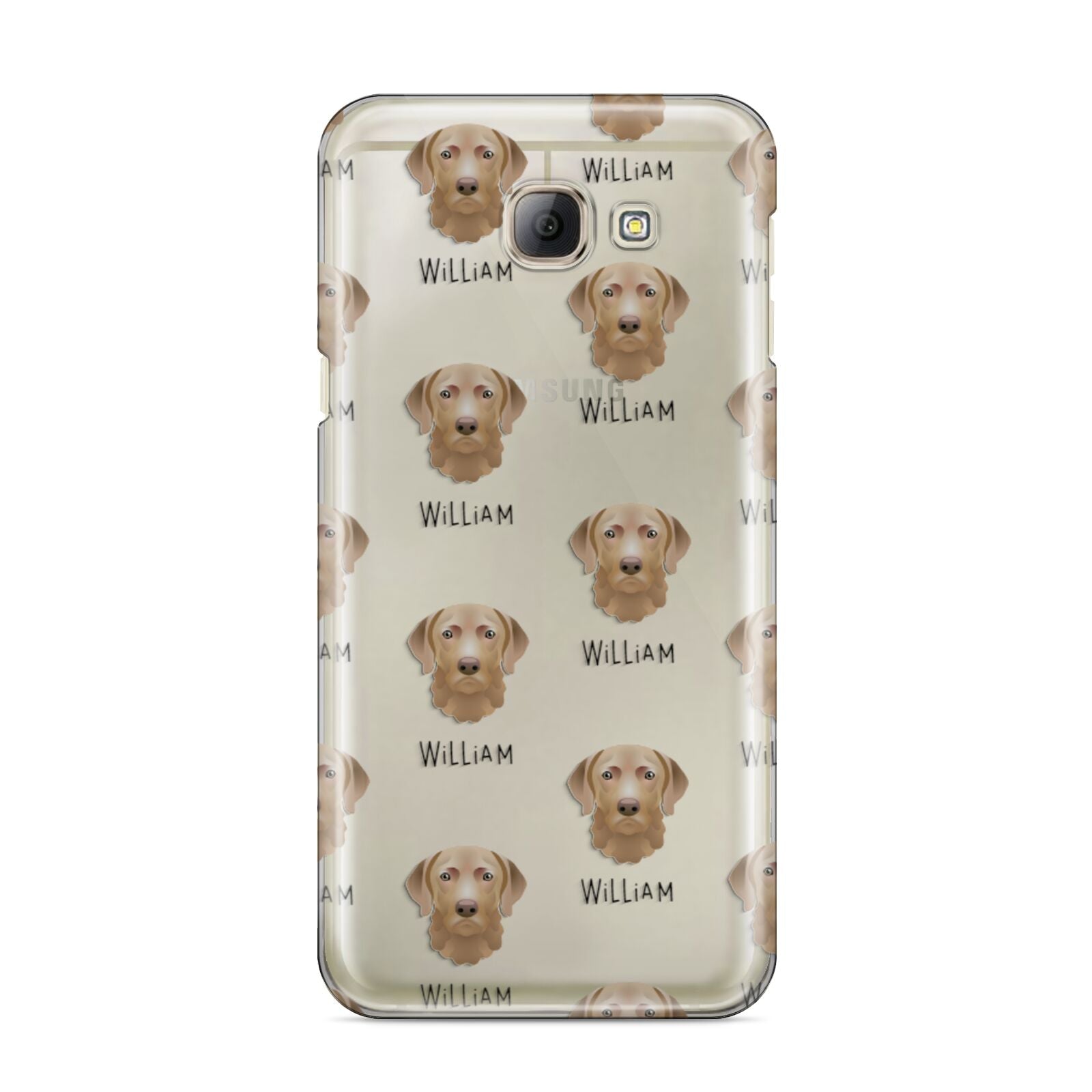 Chesapeake Bay Retriever Icon with Name Samsung Galaxy A8 2016 Case