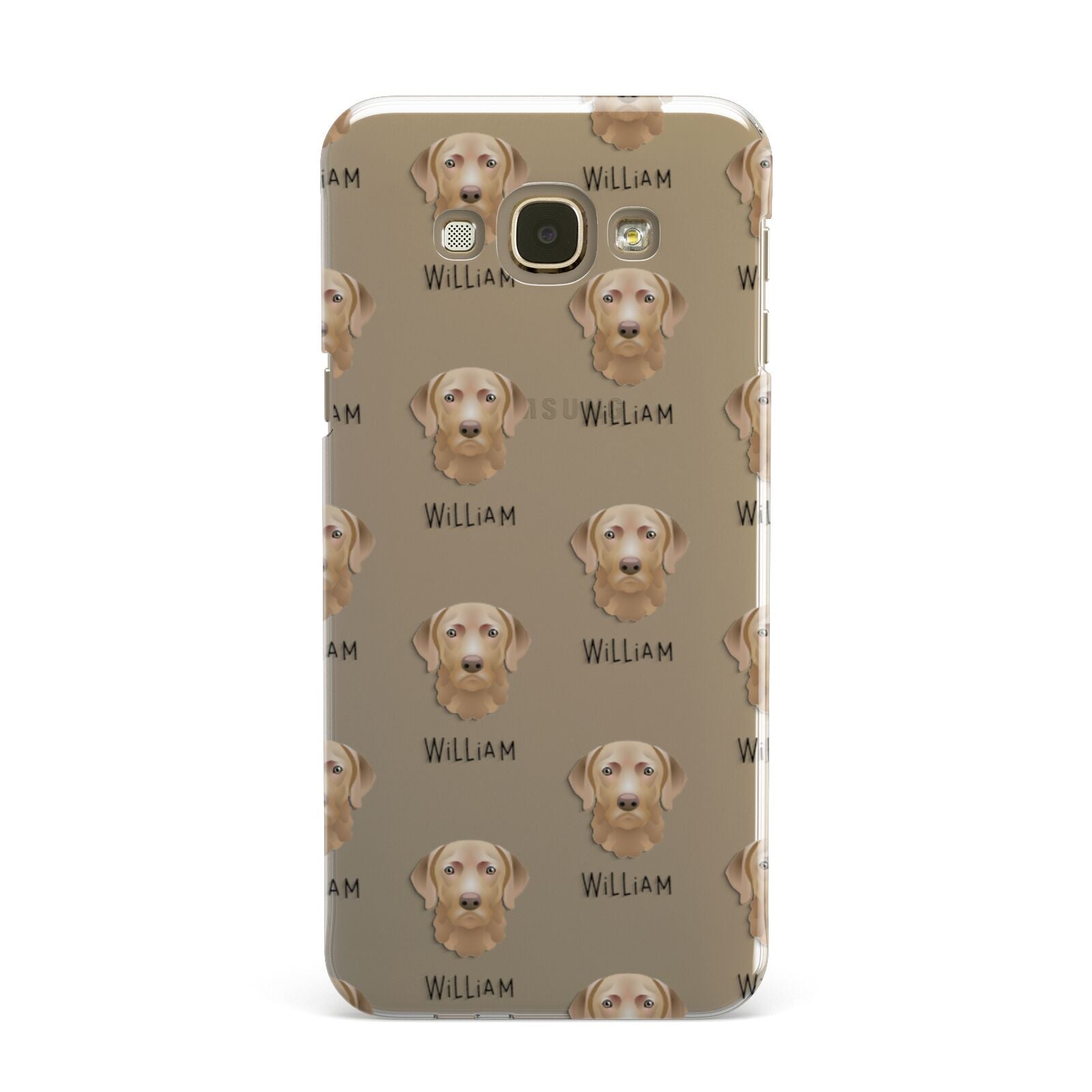 Chesapeake Bay Retriever Icon with Name Samsung Galaxy A8 Case
