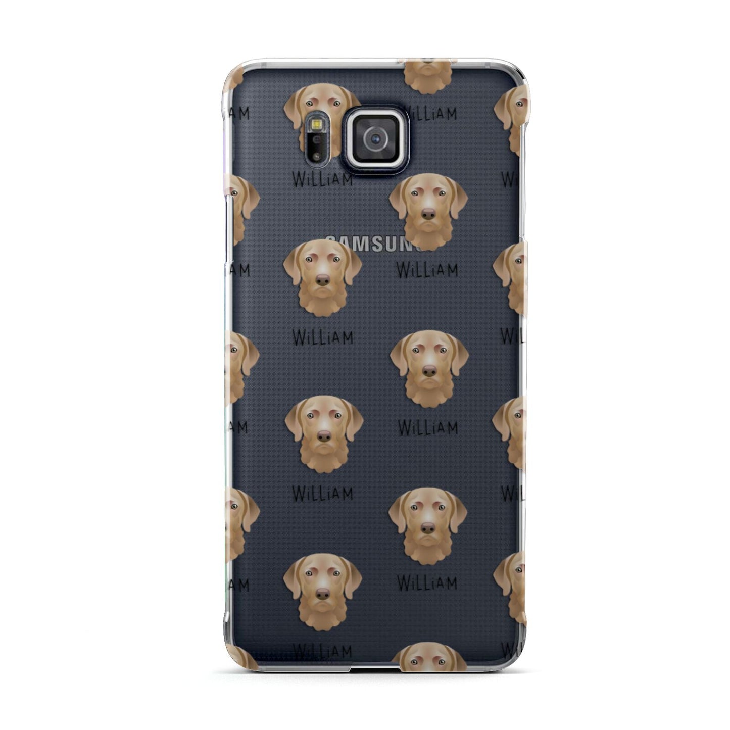 Chesapeake Bay Retriever Icon with Name Samsung Galaxy Alpha Case