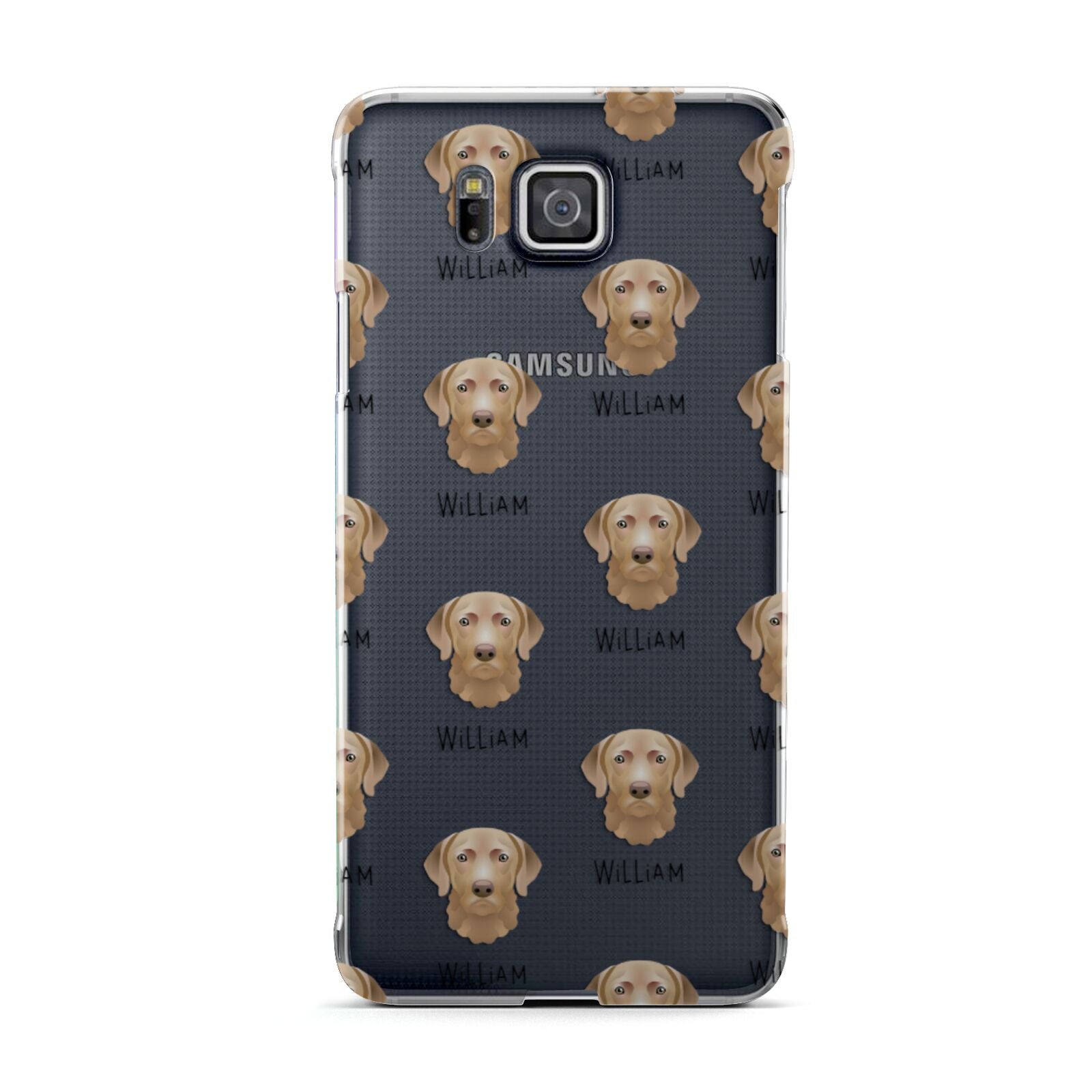 Chesapeake Bay Retriever Icon with Name Samsung Galaxy Alpha Case