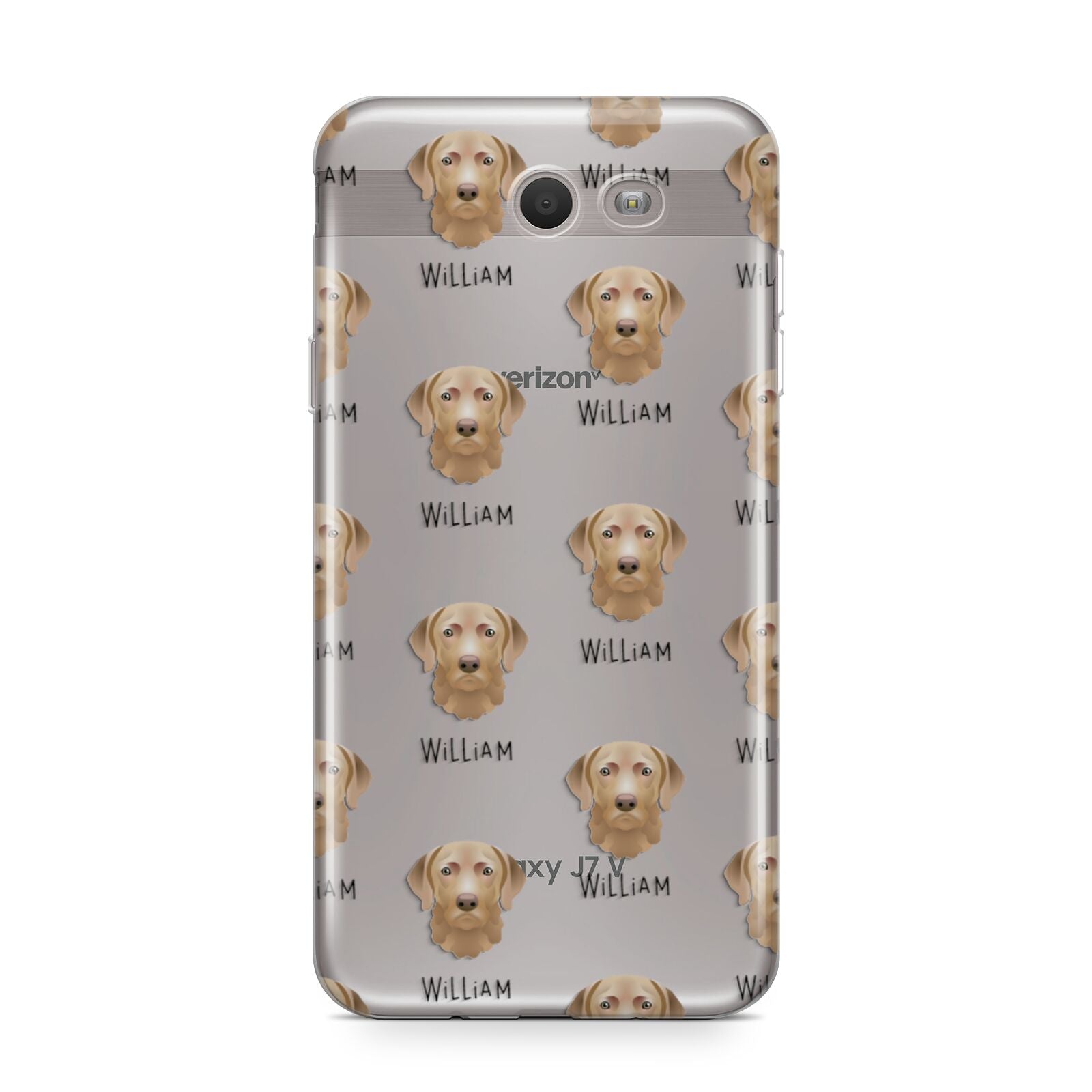 Chesapeake Bay Retriever Icon with Name Samsung Galaxy J7 2017 Case