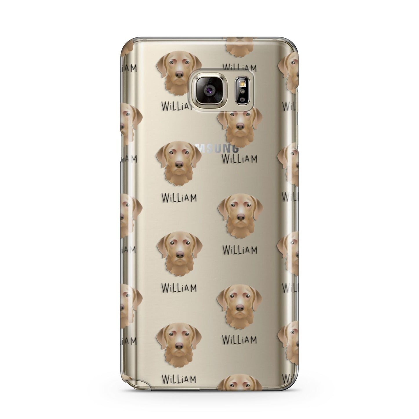 Chesapeake Bay Retriever Icon with Name Samsung Galaxy Note 5 Case