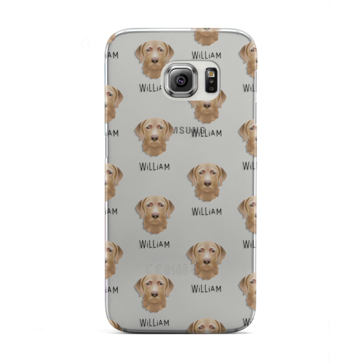 Chesapeake Bay Retriever Icon with Name Samsung Galaxy S6 Edge Case