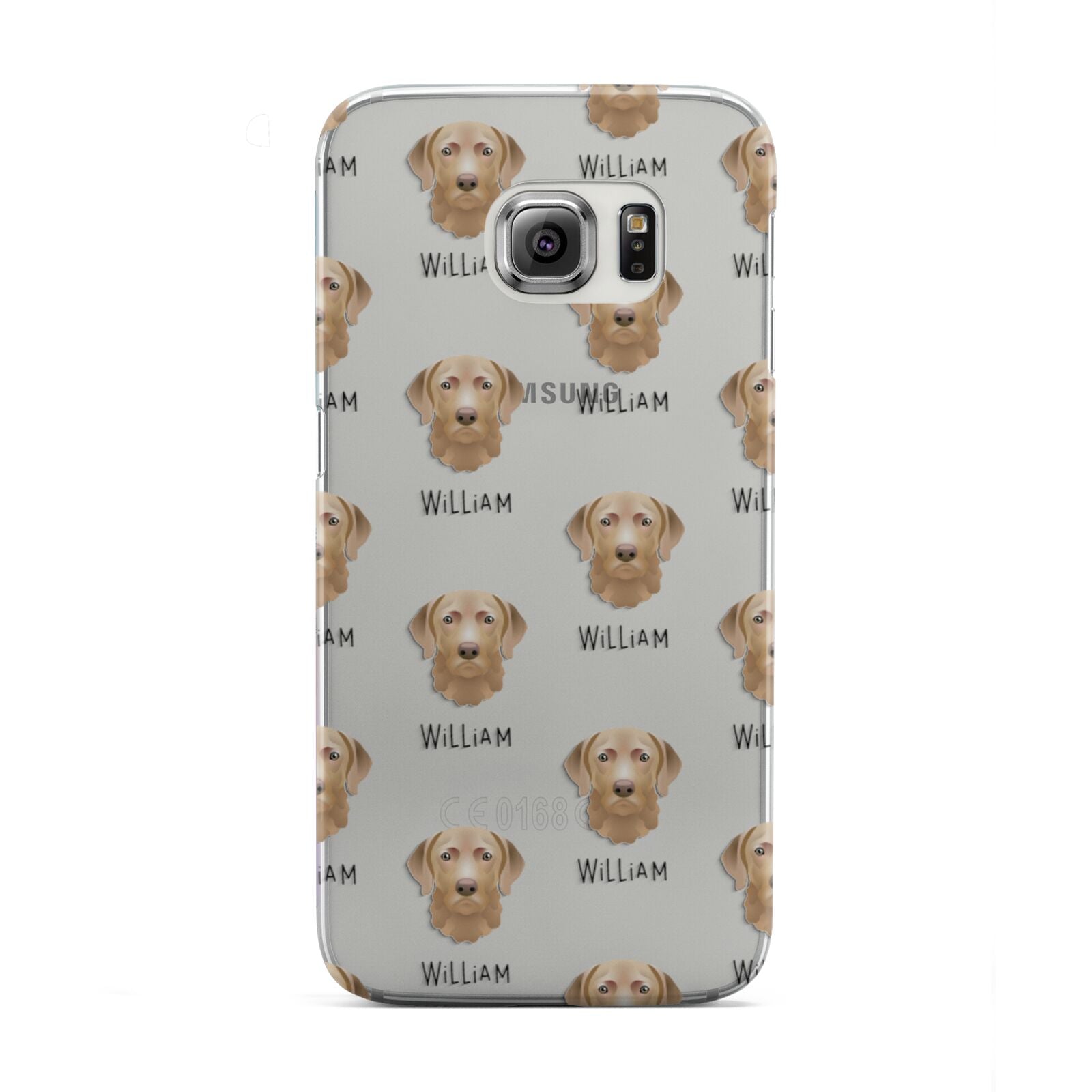 Chesapeake Bay Retriever Icon with Name Samsung Galaxy S6 Edge Case