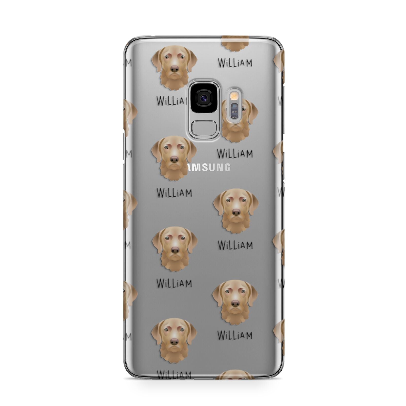 Chesapeake Bay Retriever Icon with Name Samsung Galaxy S9 Case