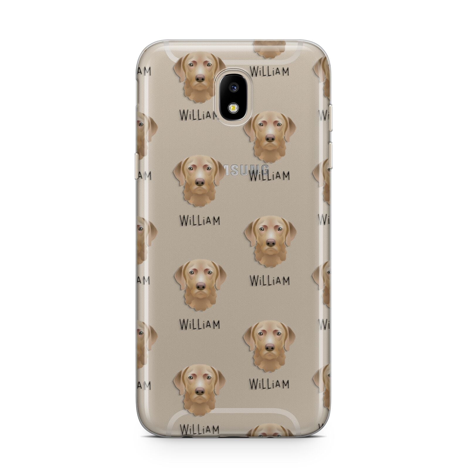 Chesapeake Bay Retriever Icon with Name Samsung J5 2017 Case
