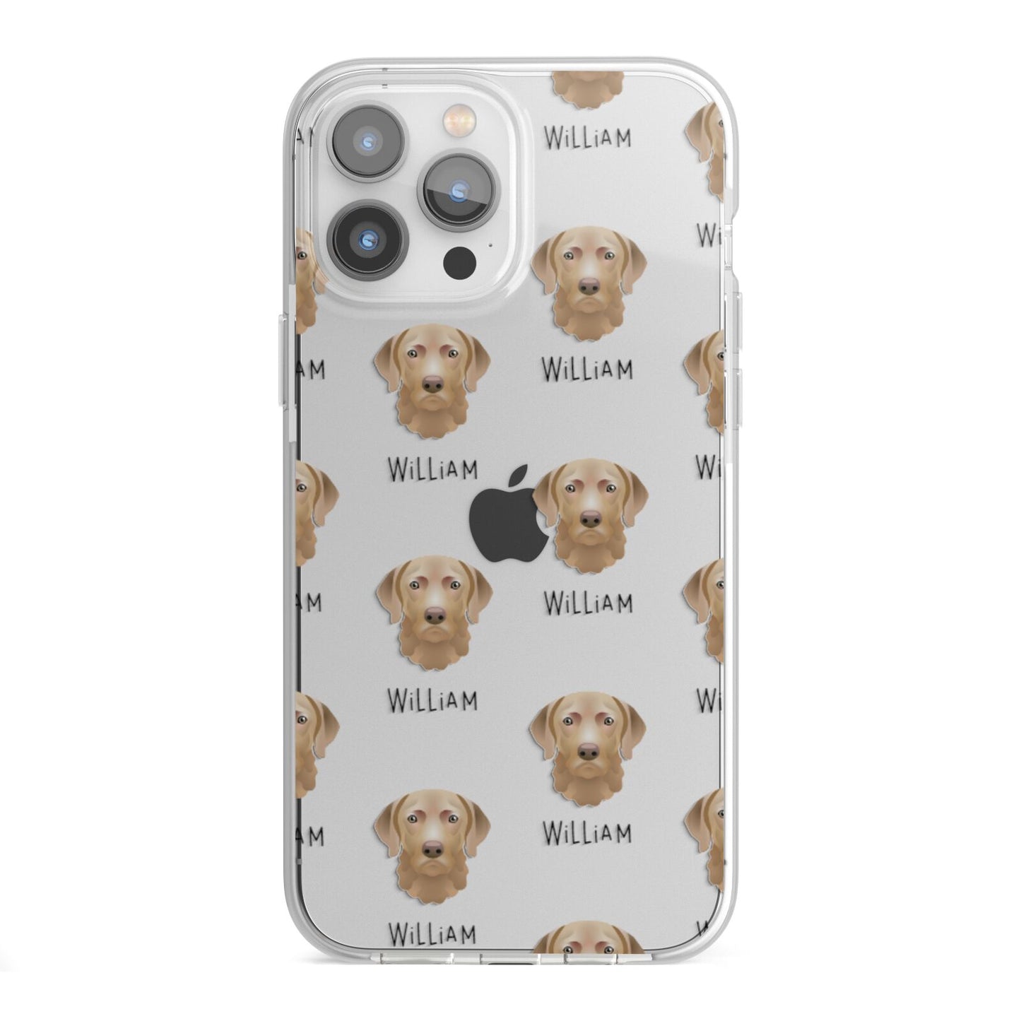 Chesapeake Bay Retriever Icon with Name iPhone 13 Pro Max TPU Impact Case with White Edges