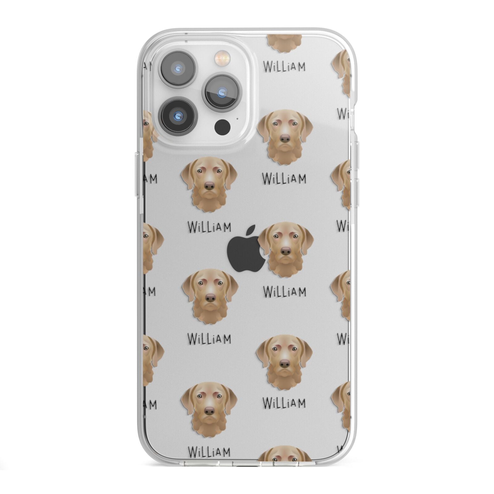 Chesapeake Bay Retriever Icon with Name iPhone 13 Pro Max TPU Impact Case with White Edges