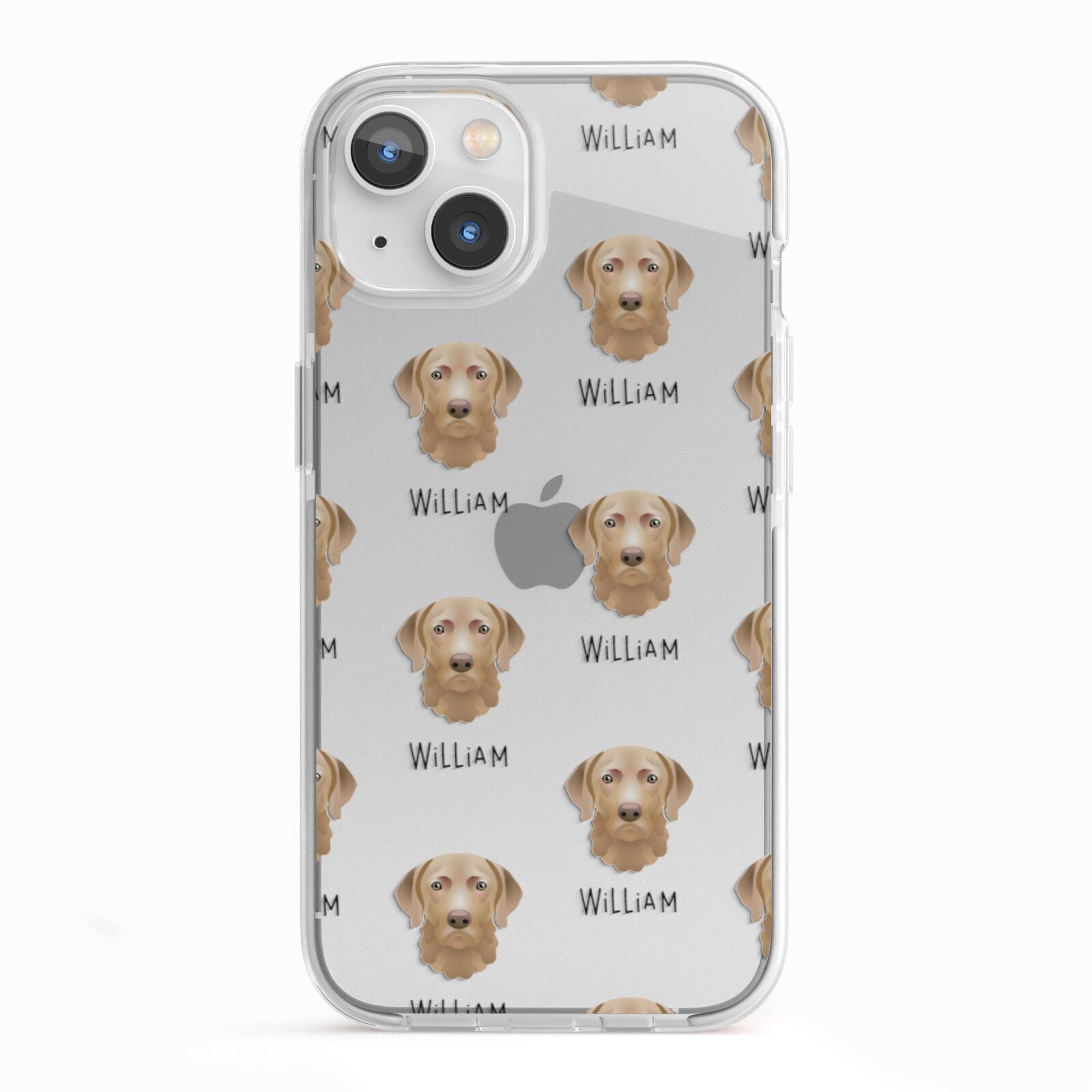Chesapeake Bay Retriever Icon with Name iPhone 13 TPU Impact Case with White Edges