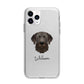 Chesapeake Bay Retriever Personalised Apple iPhone 11 Pro Max in Silver with Bumper Case