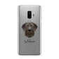 Chesapeake Bay Retriever Personalised Samsung Galaxy S9 Plus Case on Silver phone