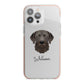 Chesapeake Bay Retriever Personalised iPhone 13 Pro Max TPU Impact Case with Pink Edges