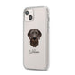 Chesapeake Bay Retriever Personalised iPhone 14 Plus Clear Tough Case Starlight Angled Image