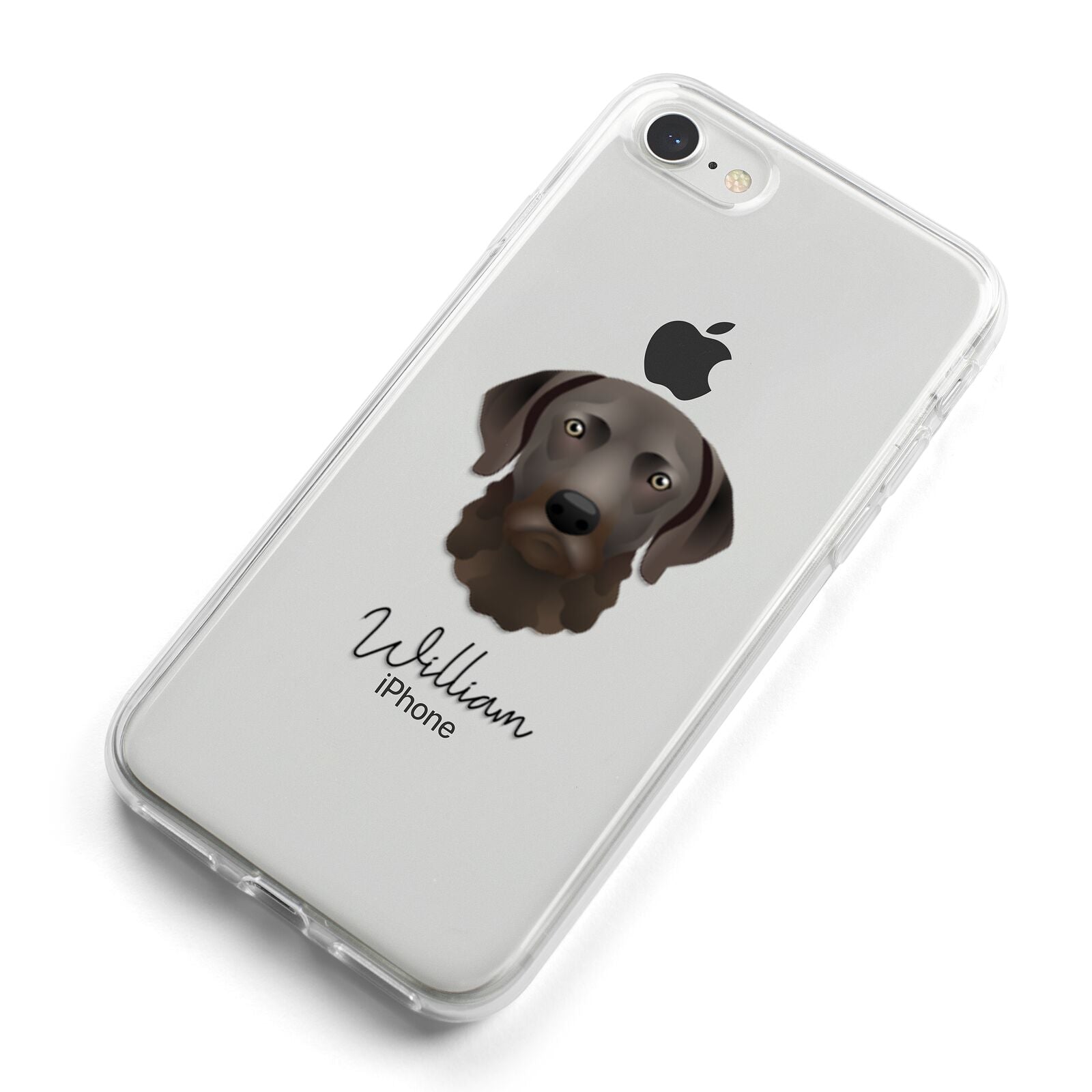 Chesapeake Bay Retriever Personalised iPhone 8 Bumper Case on Silver iPhone Alternative Image